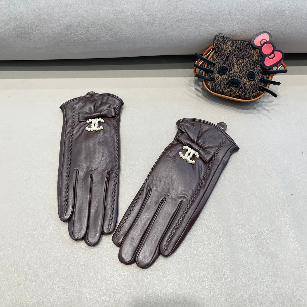 GLOVES IN BRUNETTE BROWN LAMBSKIN 415821 mysite