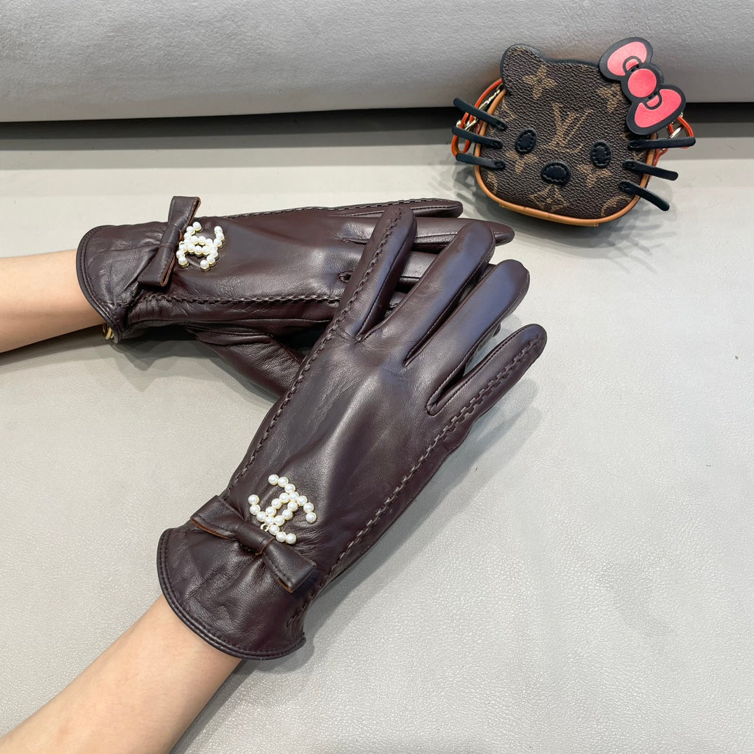 GLOVES IN BRUNETTE BROWN LAMBSKIN 415821 mysite