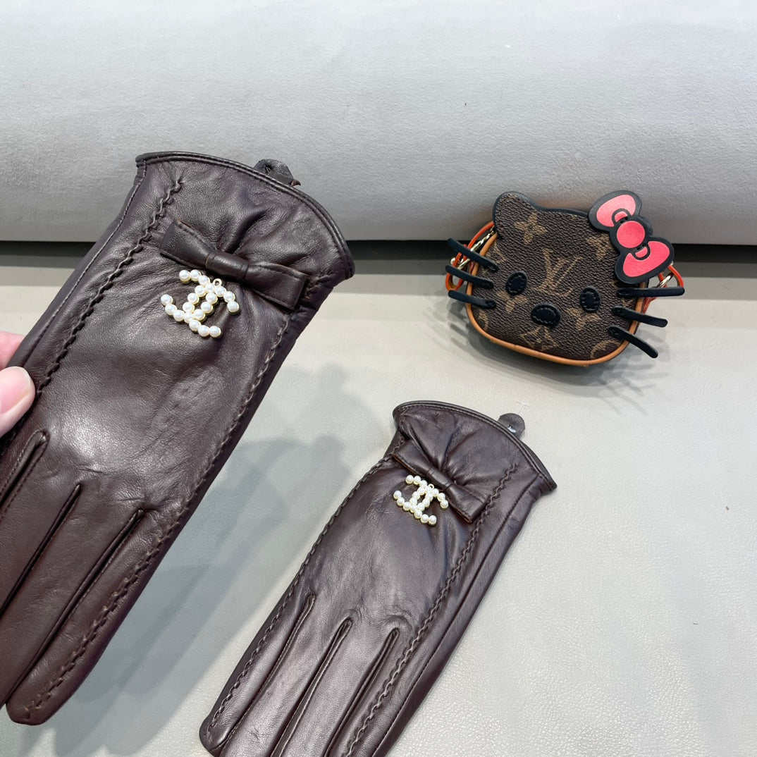 GLOVES IN BRUNETTE BROWN LAMBSKIN 415821 mysite