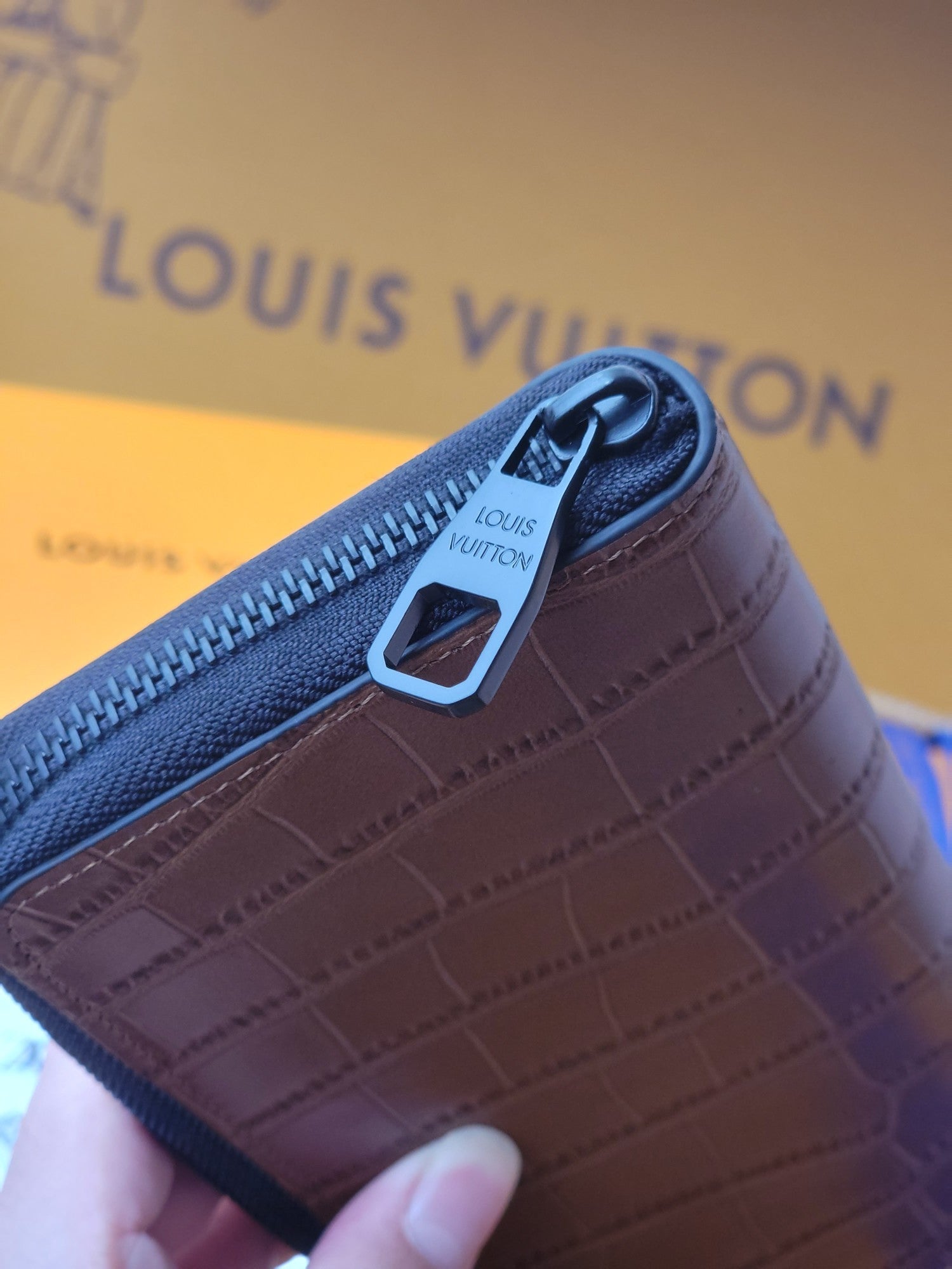 LV M81830Zippy Vertical Wallet  Brown Crocodile Leather (Copy) mysite