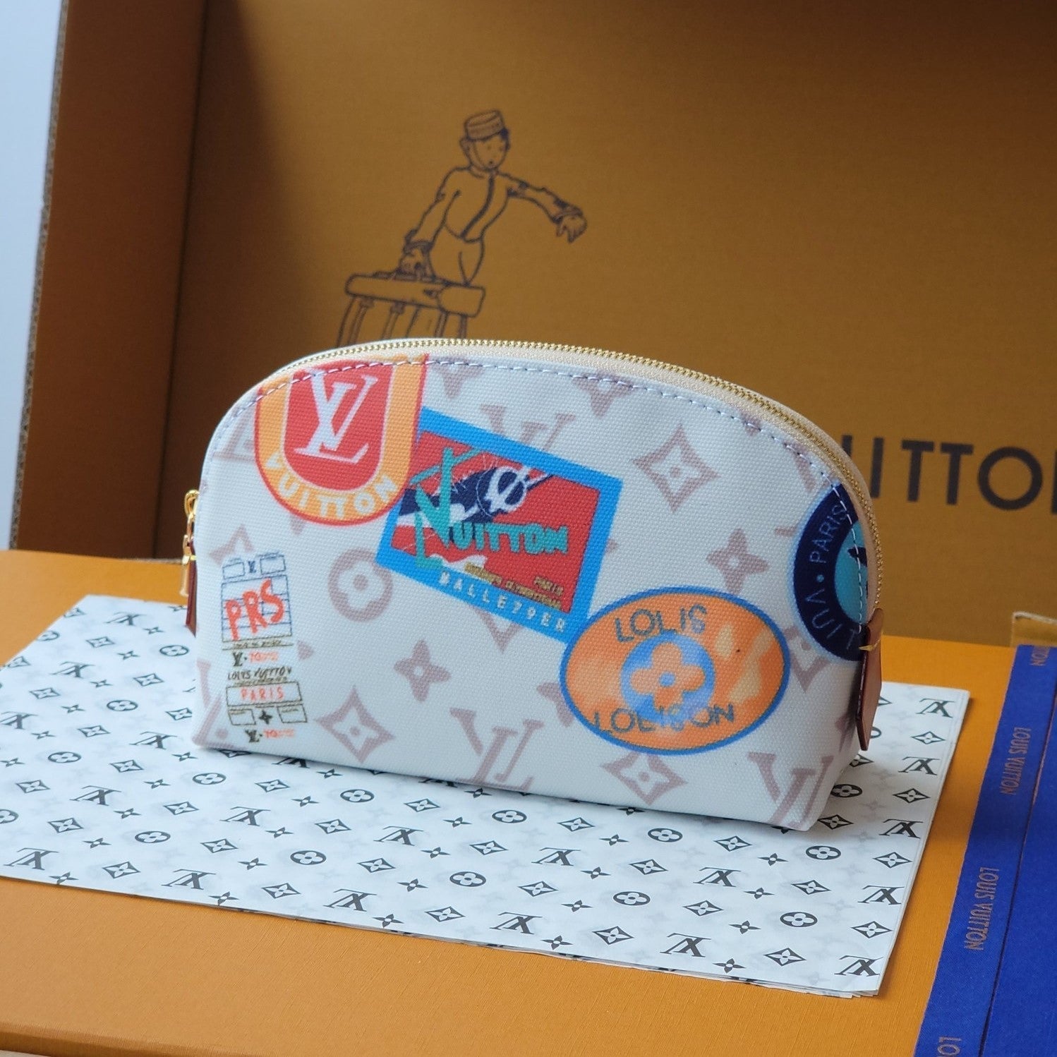 LV M14909 Cosmetic Pouch PM Multicolor Monogram Dune Canvas mysite