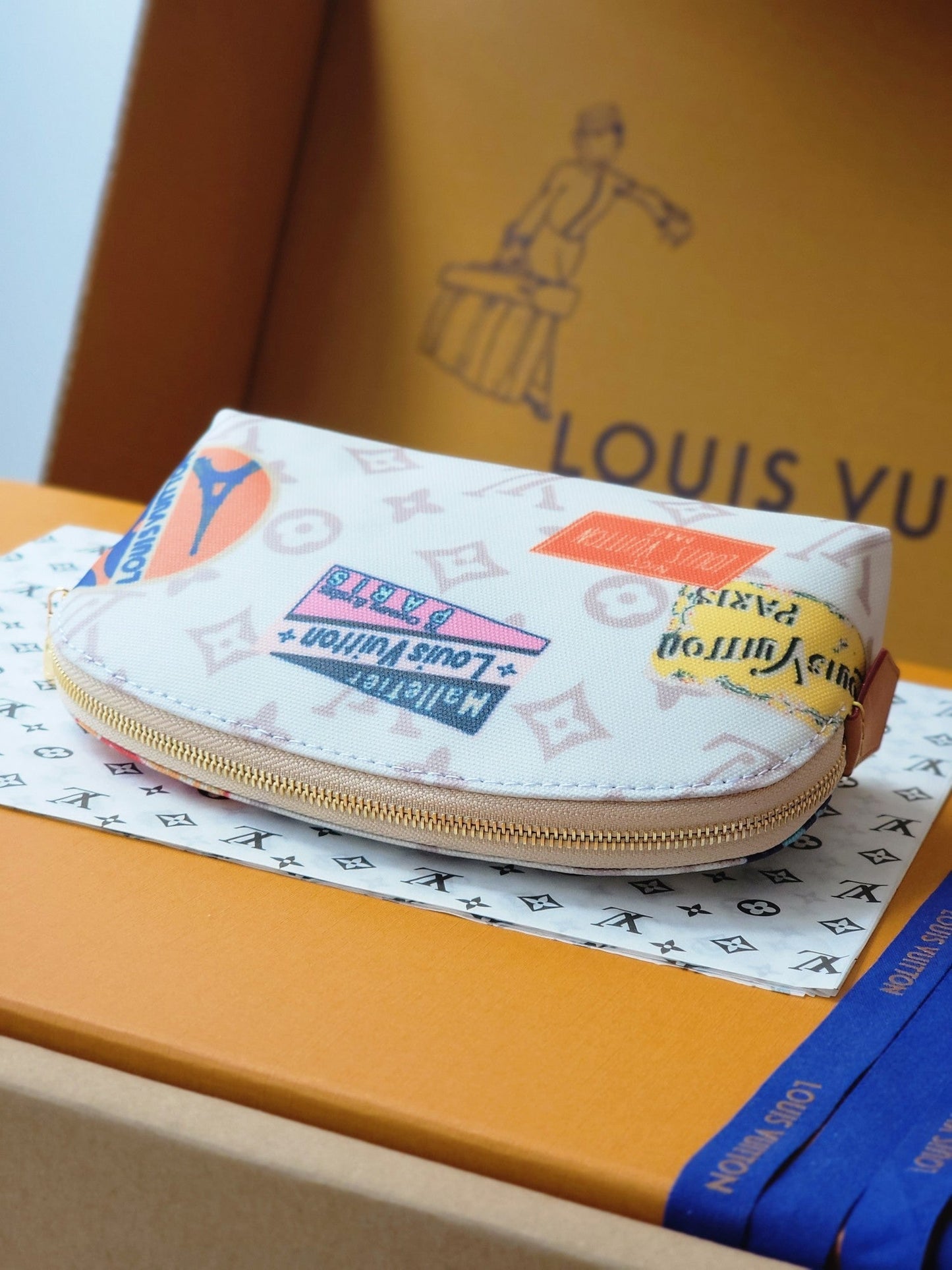 LV M14909 Cosmetic Pouch PM Multicolor Monogram Dune Canvas mysite