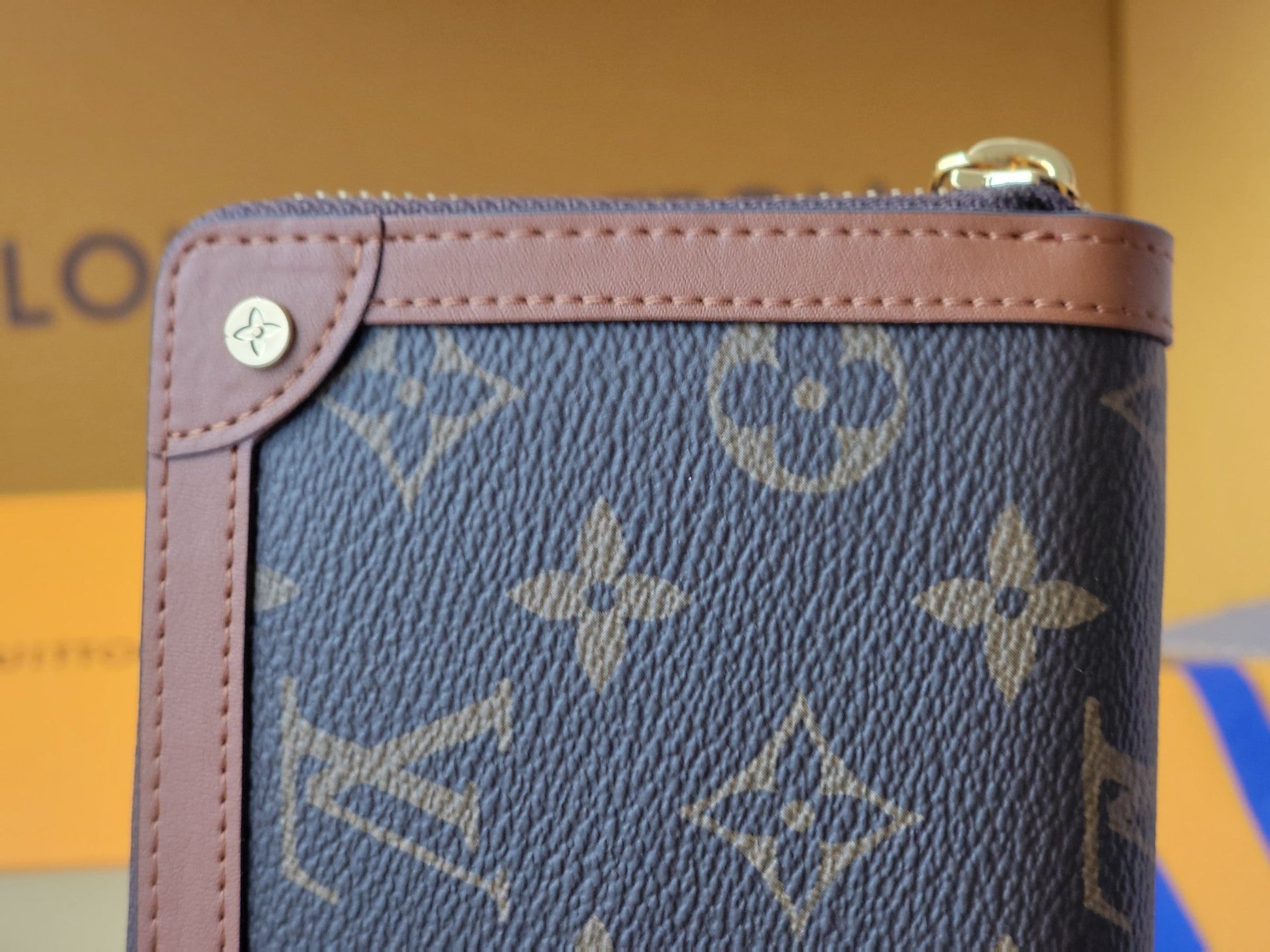 LV Trunk Zippy Wallet Brown Monogram Canvas & Cowhide mysite