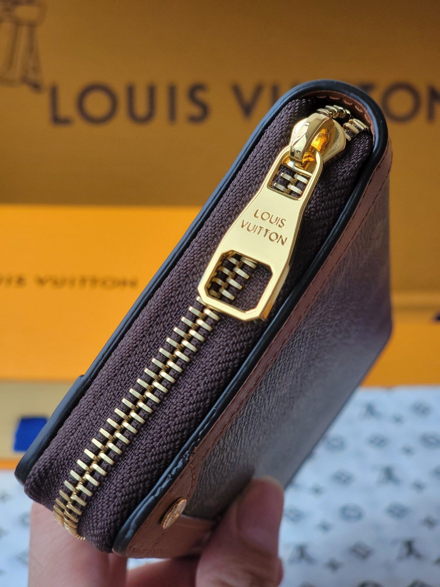 LV Trunk Zippy Wallet Brown Monogram Canvas & Cowhide mysite