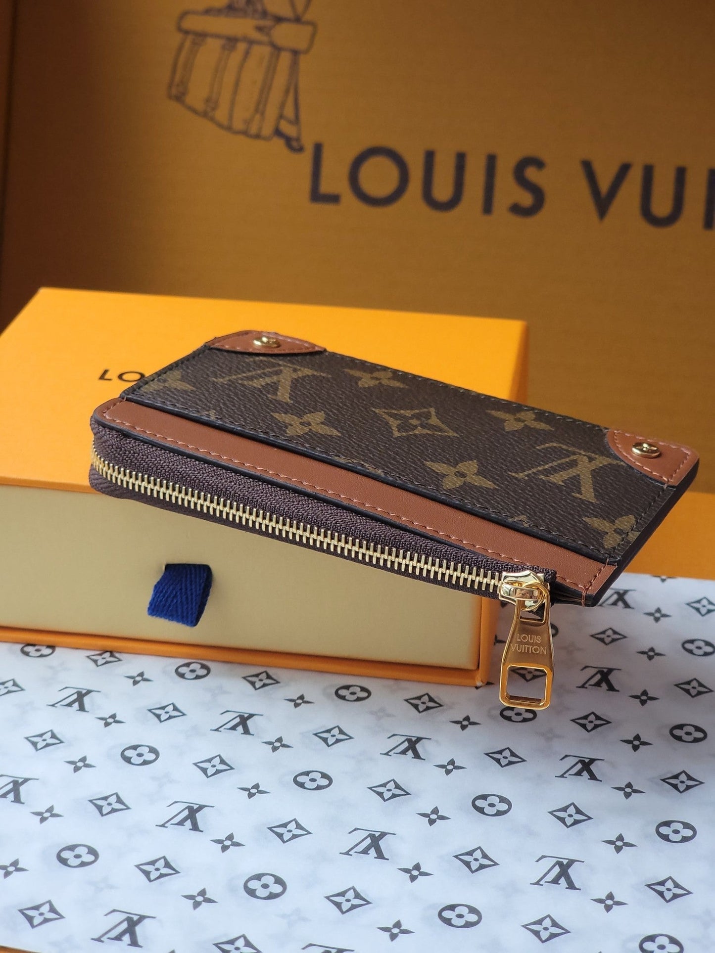 LV Card Holder Trunk Brown Monogram Canvas & Cowhide mysite