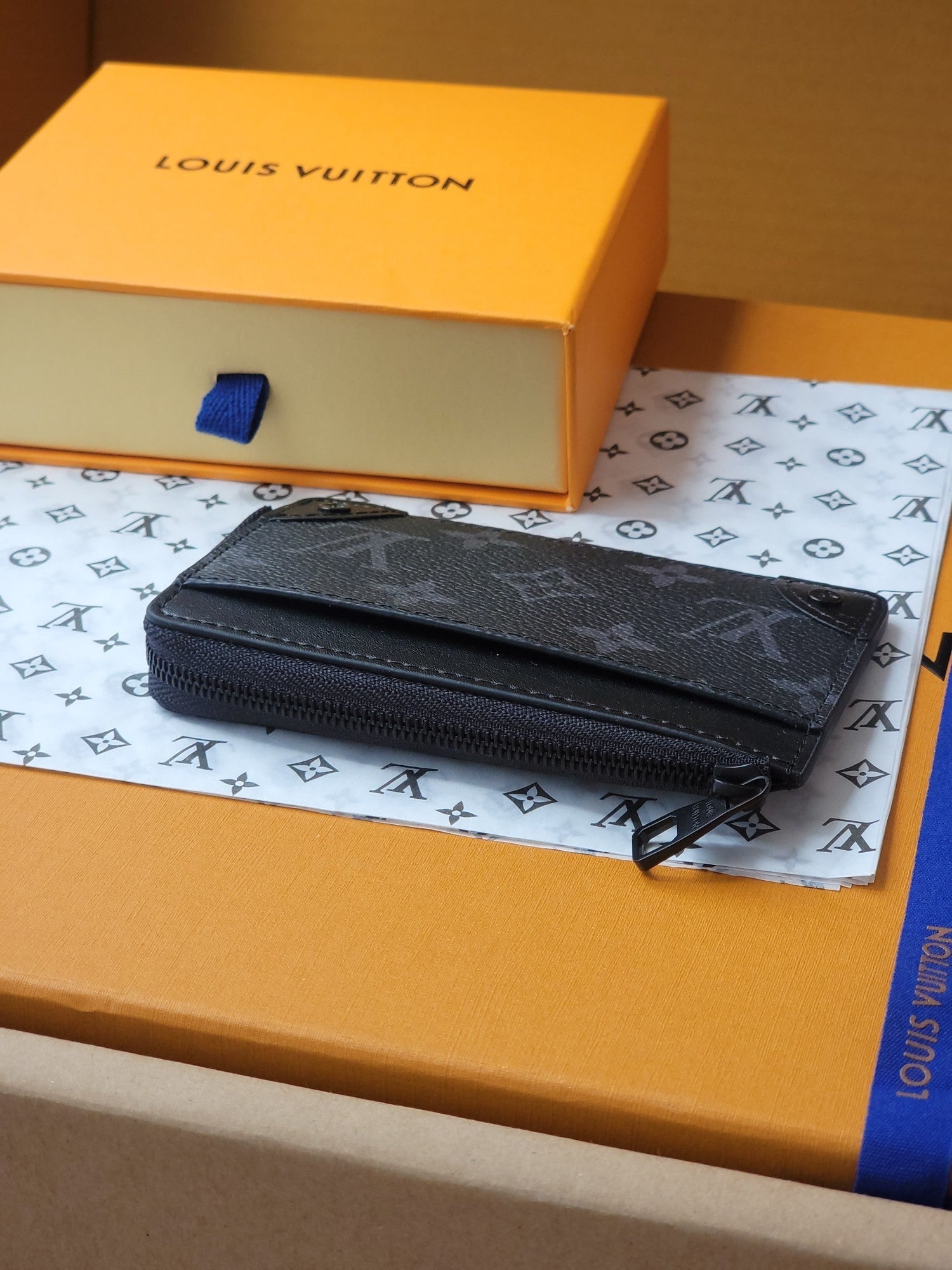 LV Card Holder Trunk Black Monogram Eclipse Canvas mysite