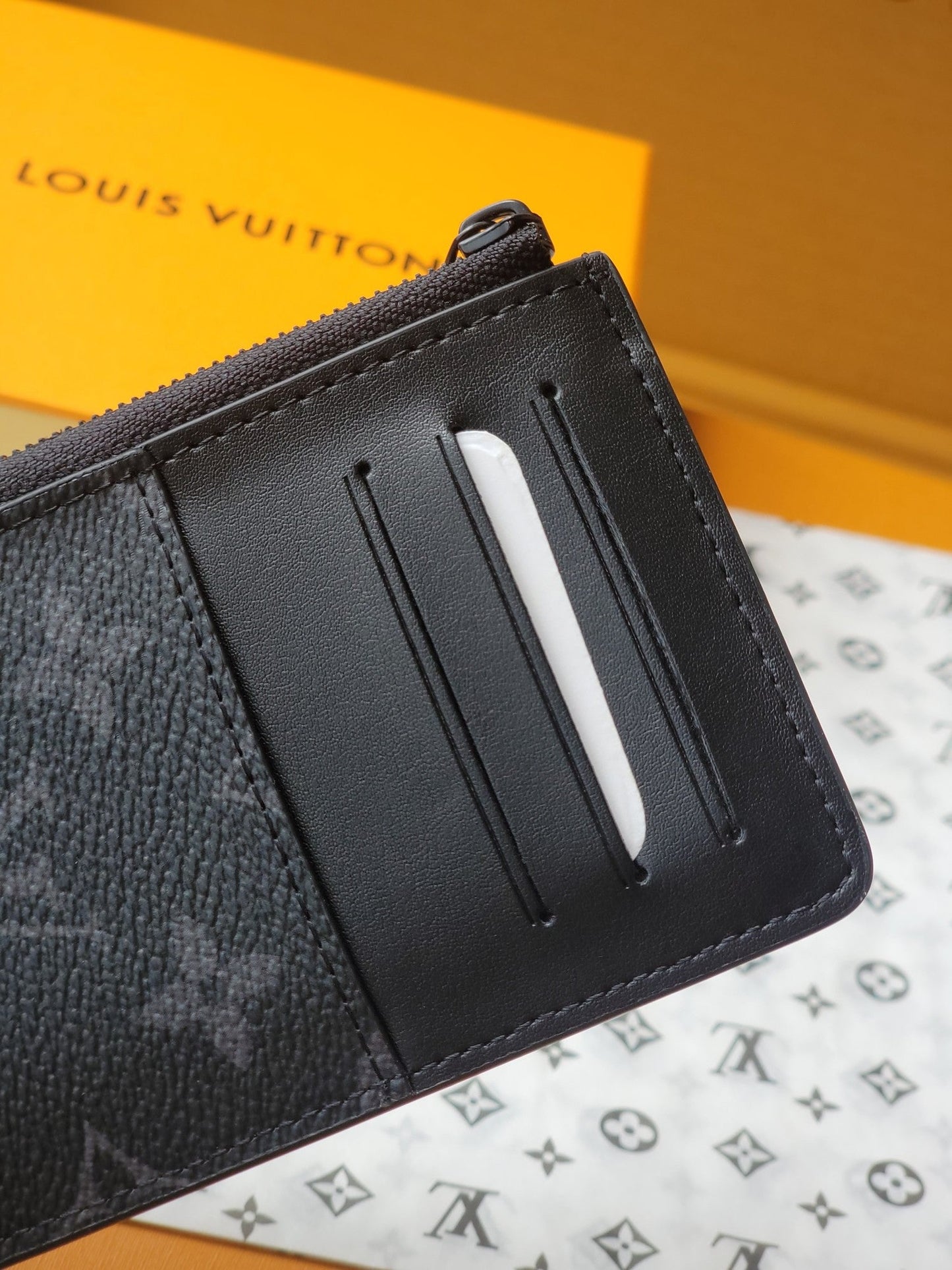 LV Card Holder Trunk Black Monogram Eclipse Canvas mysite