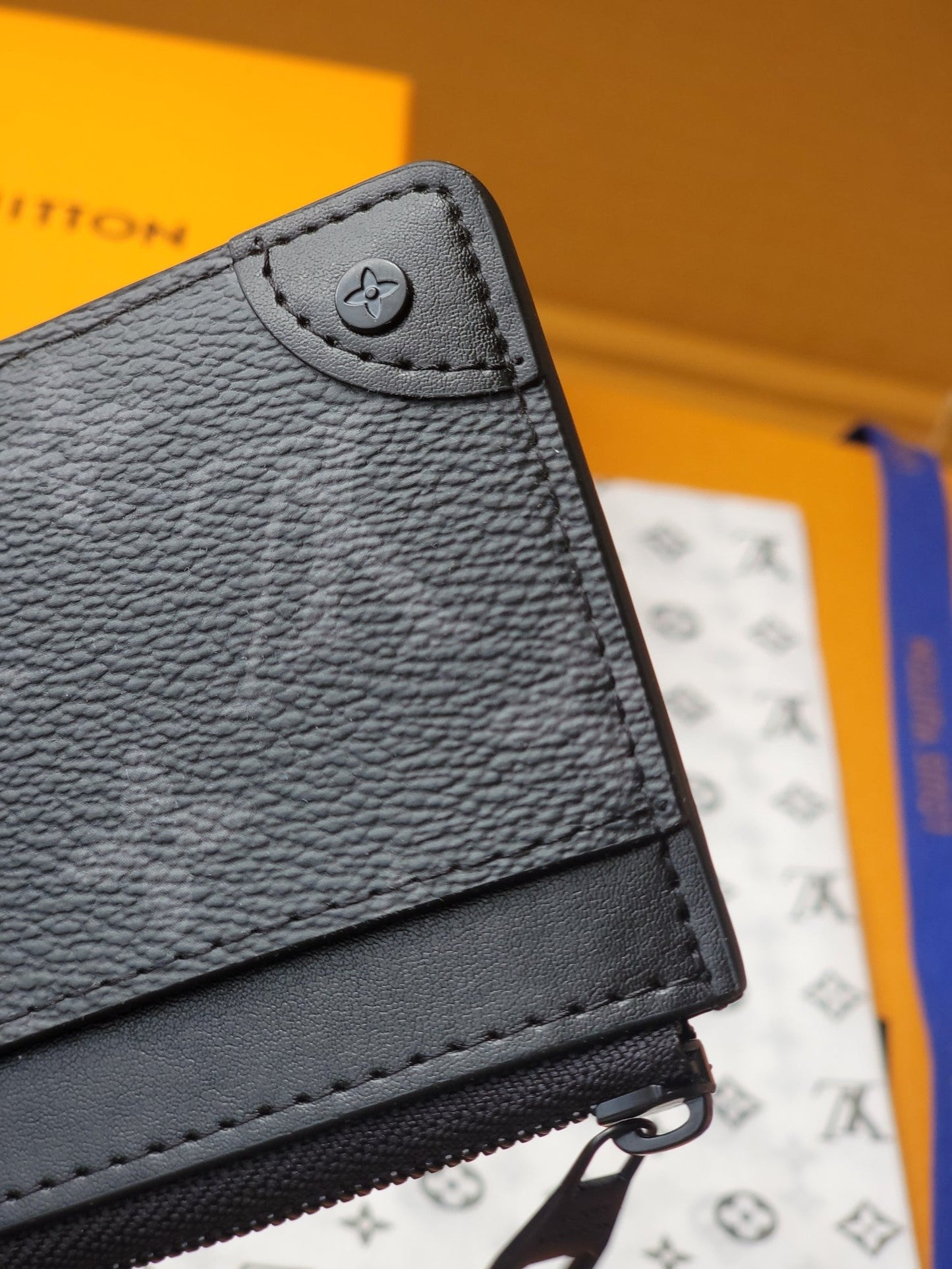 LV Card Holder Trunk Black Monogram Eclipse Canvas mysite