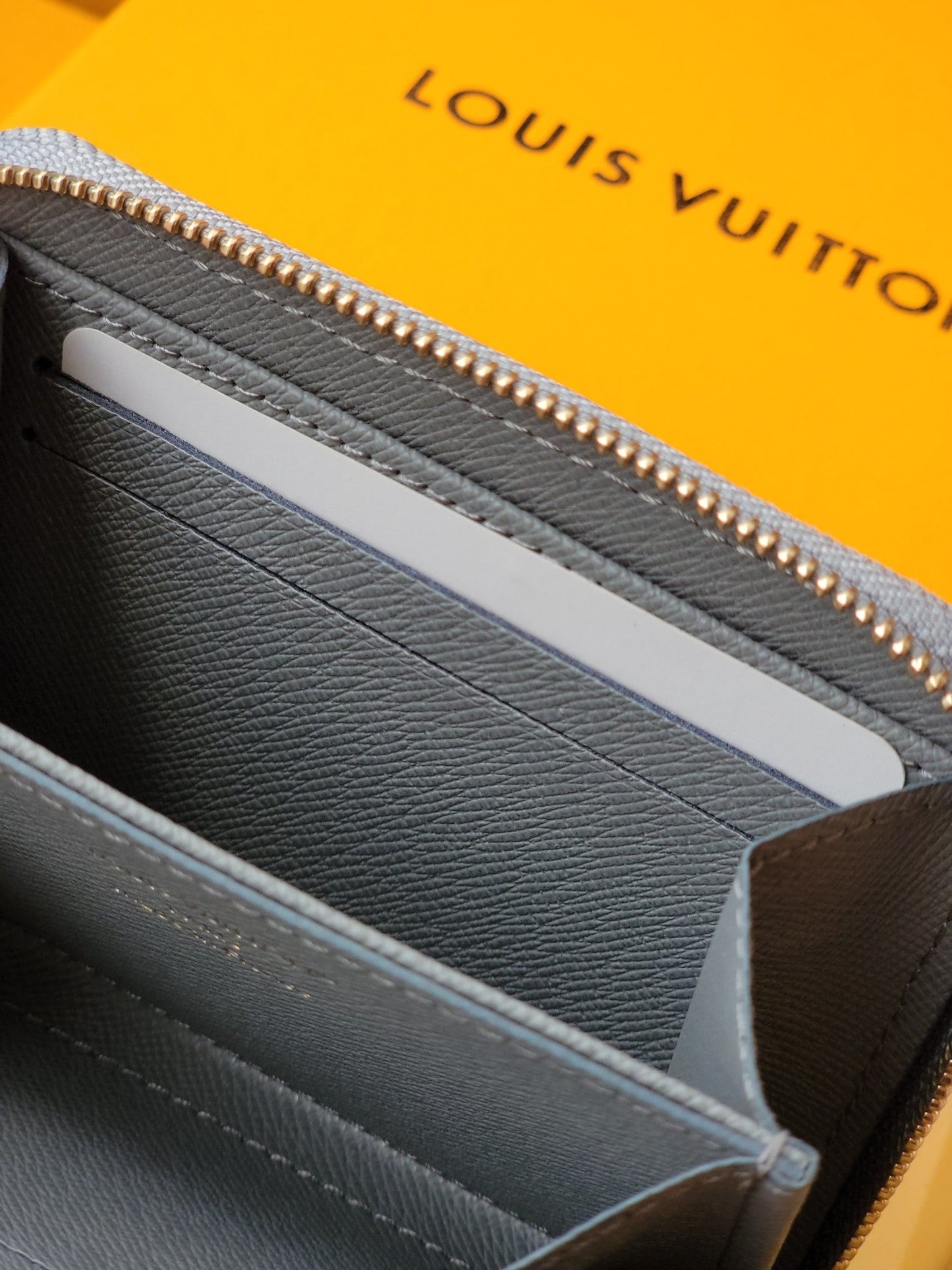 LV Zippy Coin Purse Grey Monogram Denim - Light GHW mysite