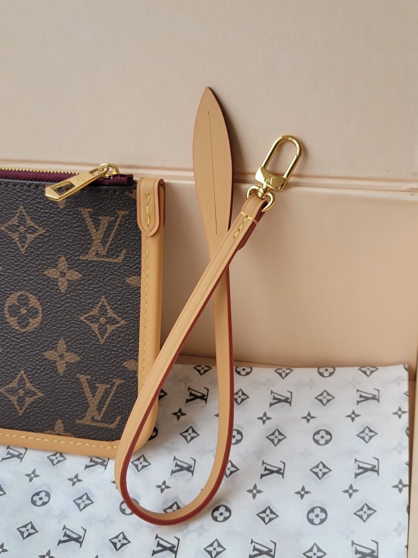 LV M46203 Carryall Pochette Brown Monogram Canvas & Cowhide mysite