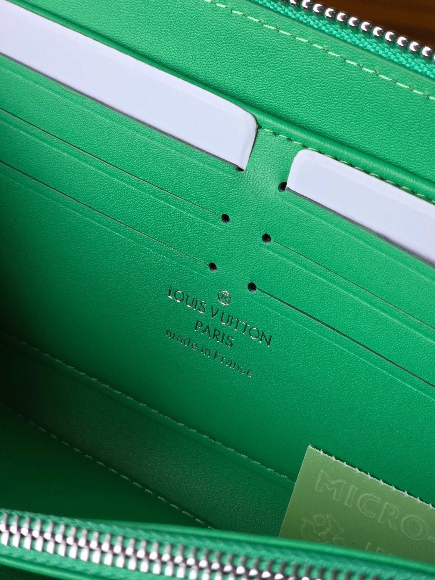 LV Zippy Wallet Horizontal Bamboo Green Taurillon Monogram leather mysite
