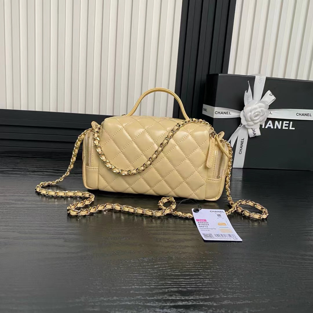 MEDIUM CAMERA BAG 23 IN BEIGE YELLOW LAMBSKIN GOLD HARDWARE mysite
