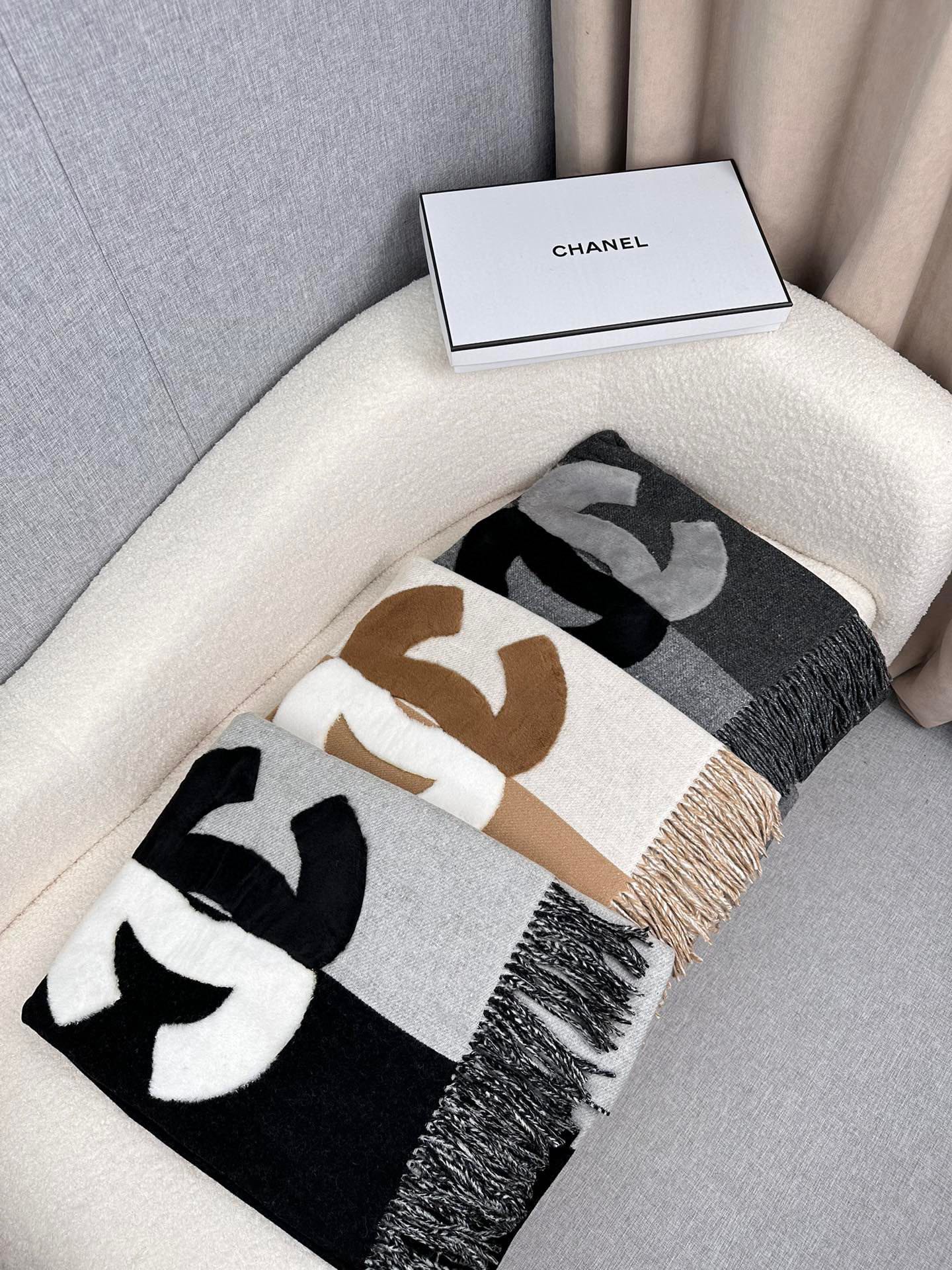 SCARF 200 CM IN MOUSE GRAY CASHMERE AND WOOL 399795 mysite