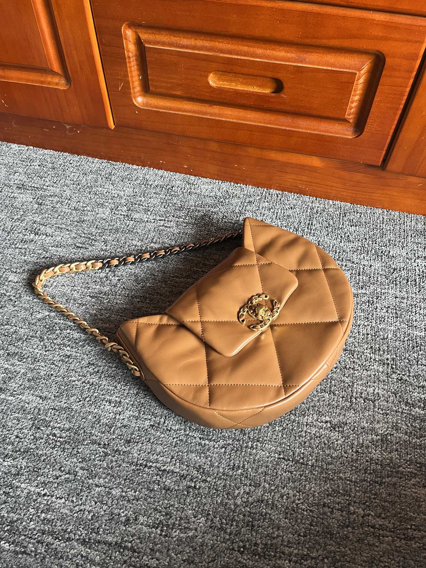 HOBO BAG 23 IN BRONZE BROWN LAMBSKIN GOLD MIX SILVER HARDWARE mysite