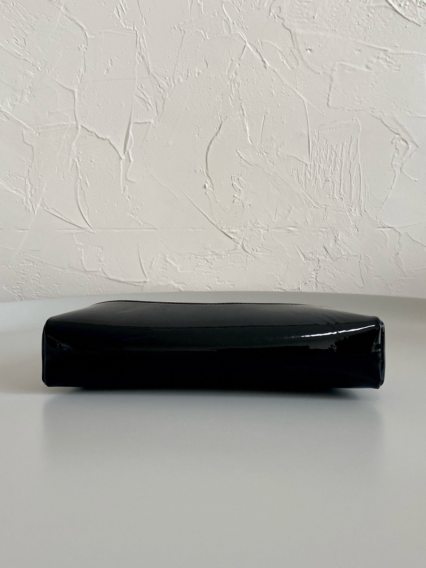 23a cc 31 mini shopping bag 23cm yellow black patent calfskin mysite