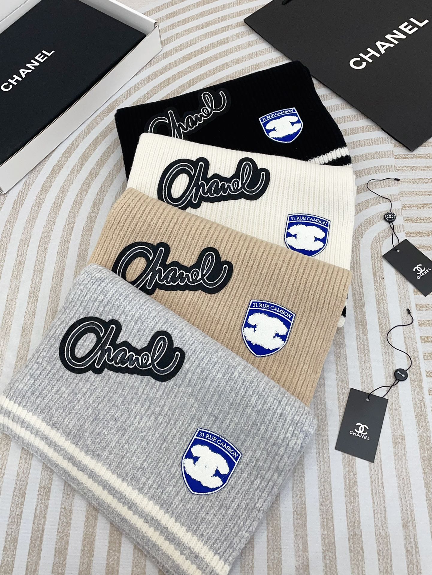 SCARF 180 CM IN CLOUD GRAY PURE CASHMERE WITH STICKER 389999 mysite