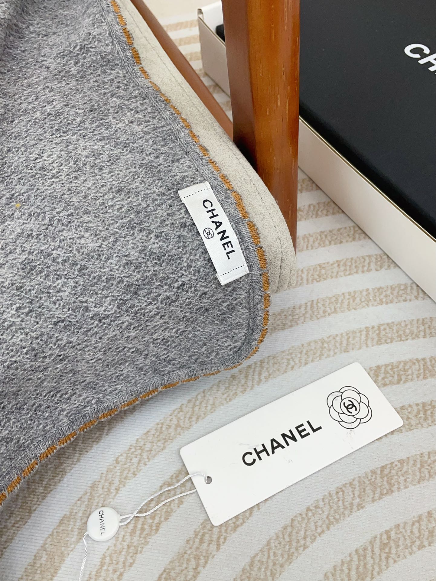 CC Scarf 190 CM In Grey Cashmere 419817 mysite