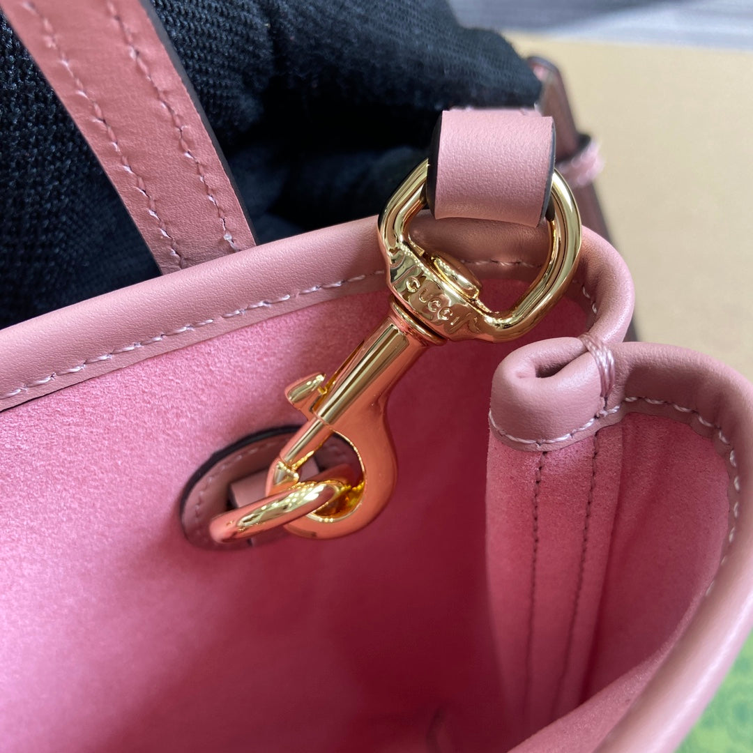 GG 20 SUPER MINI BAG WITH STRAP IN LIGHT PINK CALFSKIN mysite
