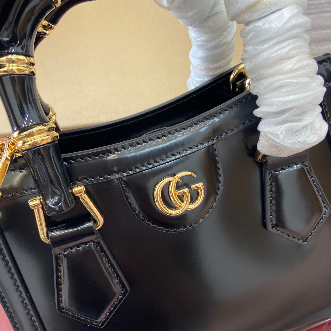 Gucci Bamboo Bag Black Leather 339651 mysite