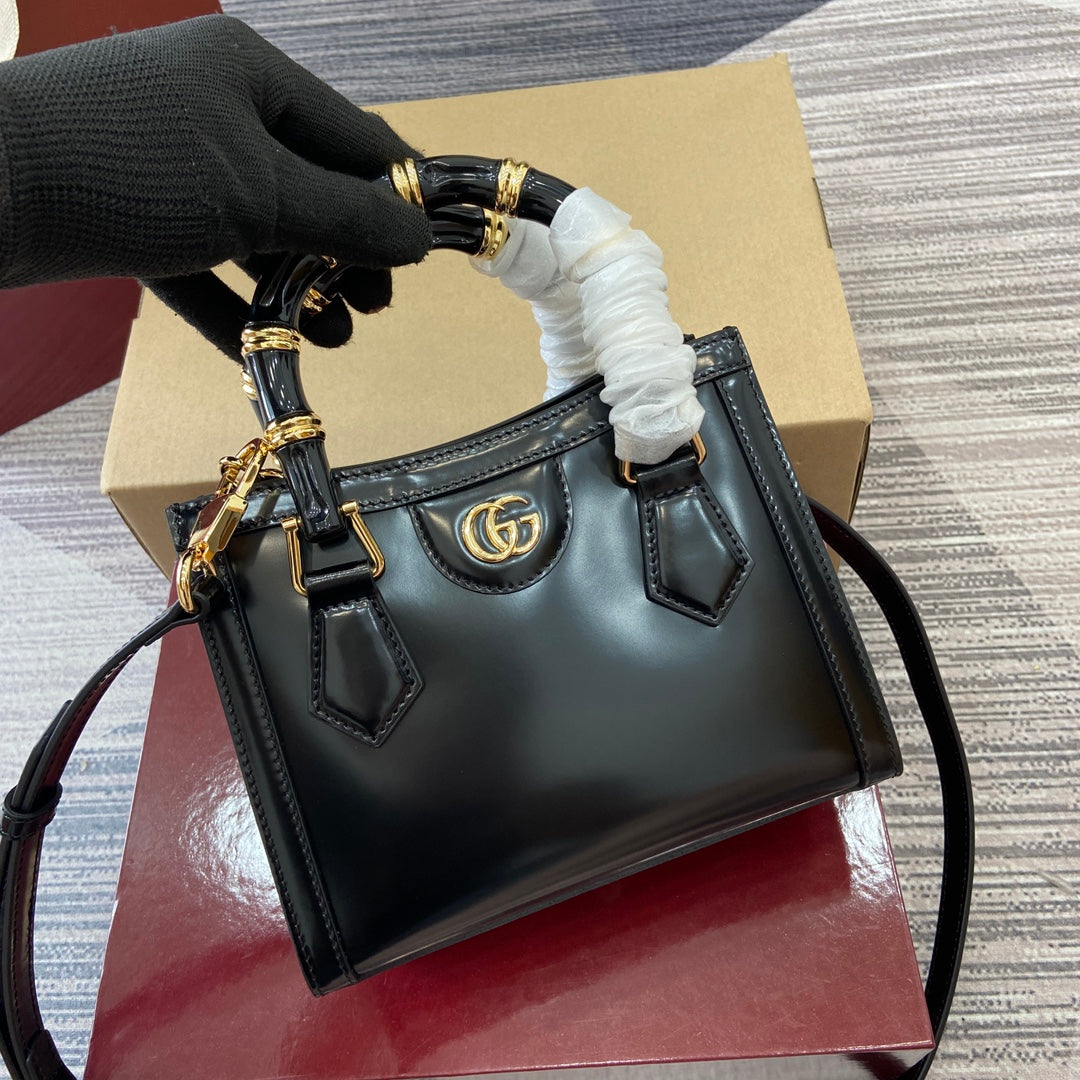 Gucci Bamboo Bag Black Leather 339651 mysite