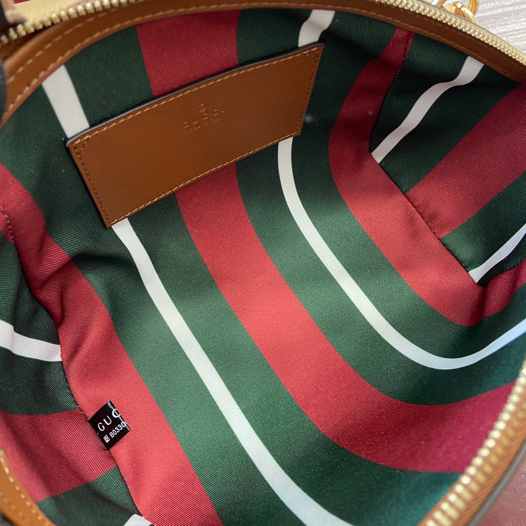 GG Padlock 31 Bag Beige Brown Canvas Leather 339644 mysite