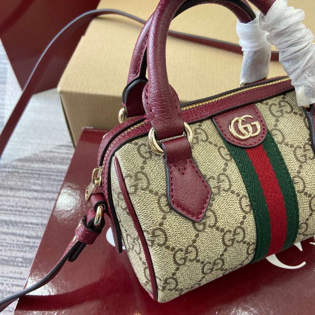 GG Ophidia Bag 16cm Canvas leather 339631