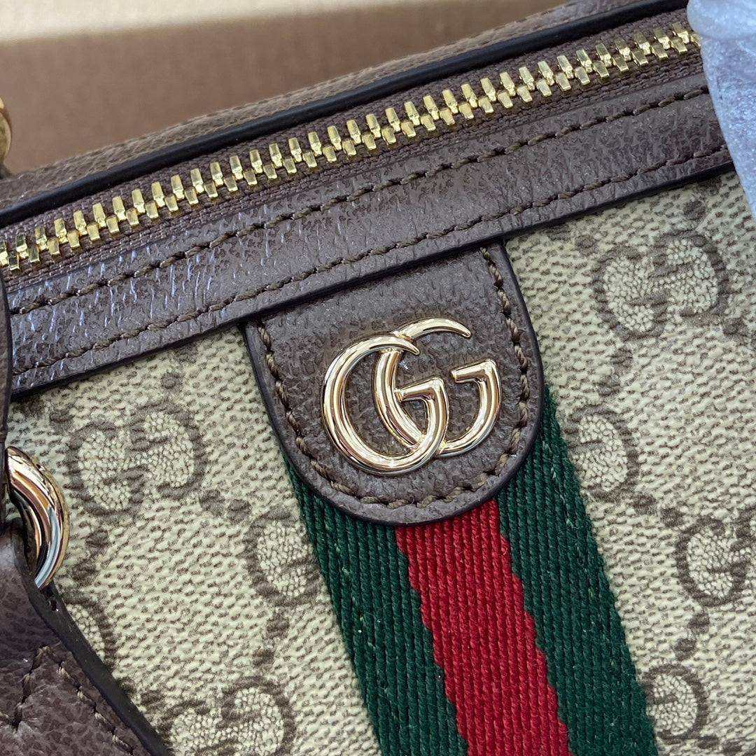 GG Ophidia Bag 16cm Canvas leather 339631