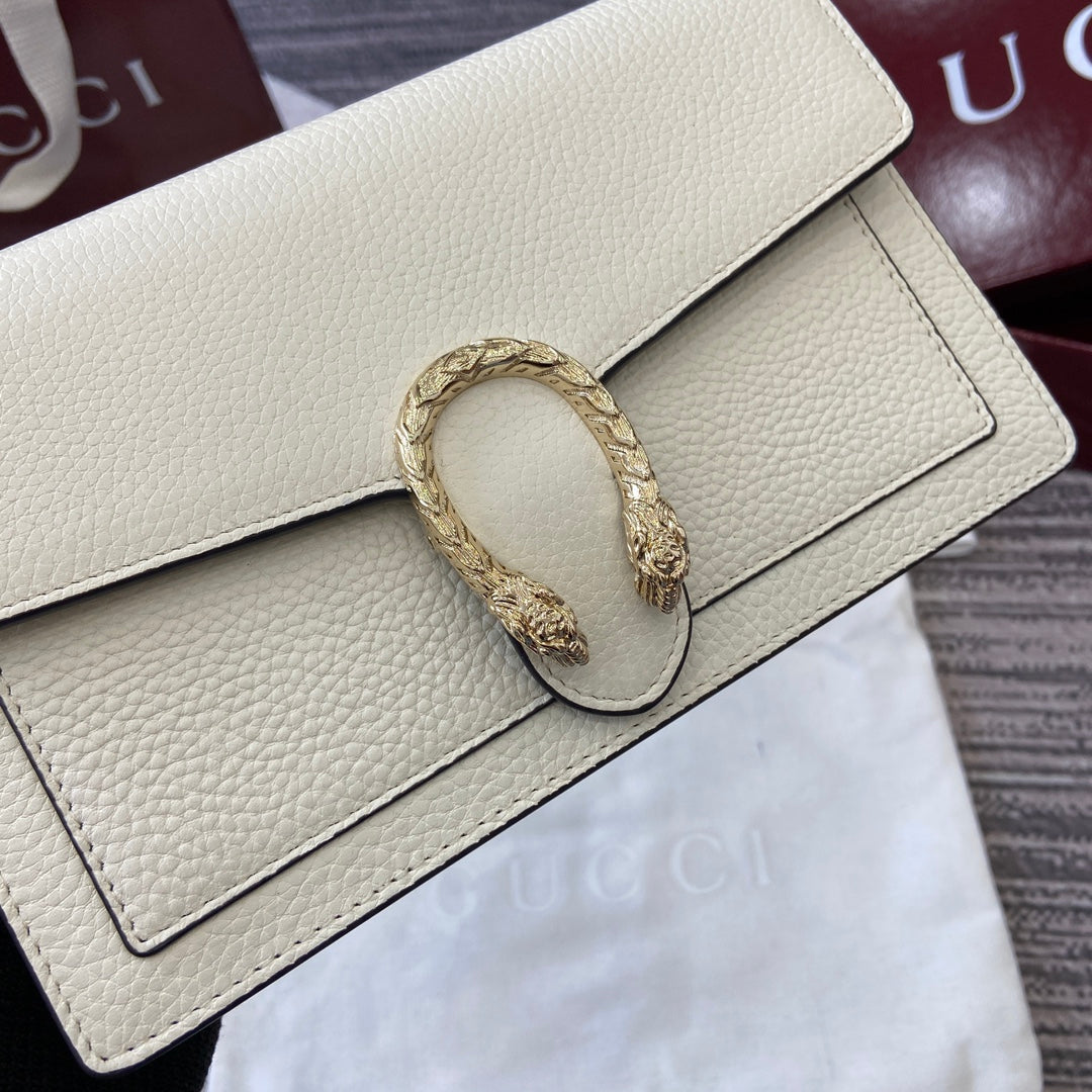 GG Dionysus Chain bag 20cm White Grained Leather 339613 mysite