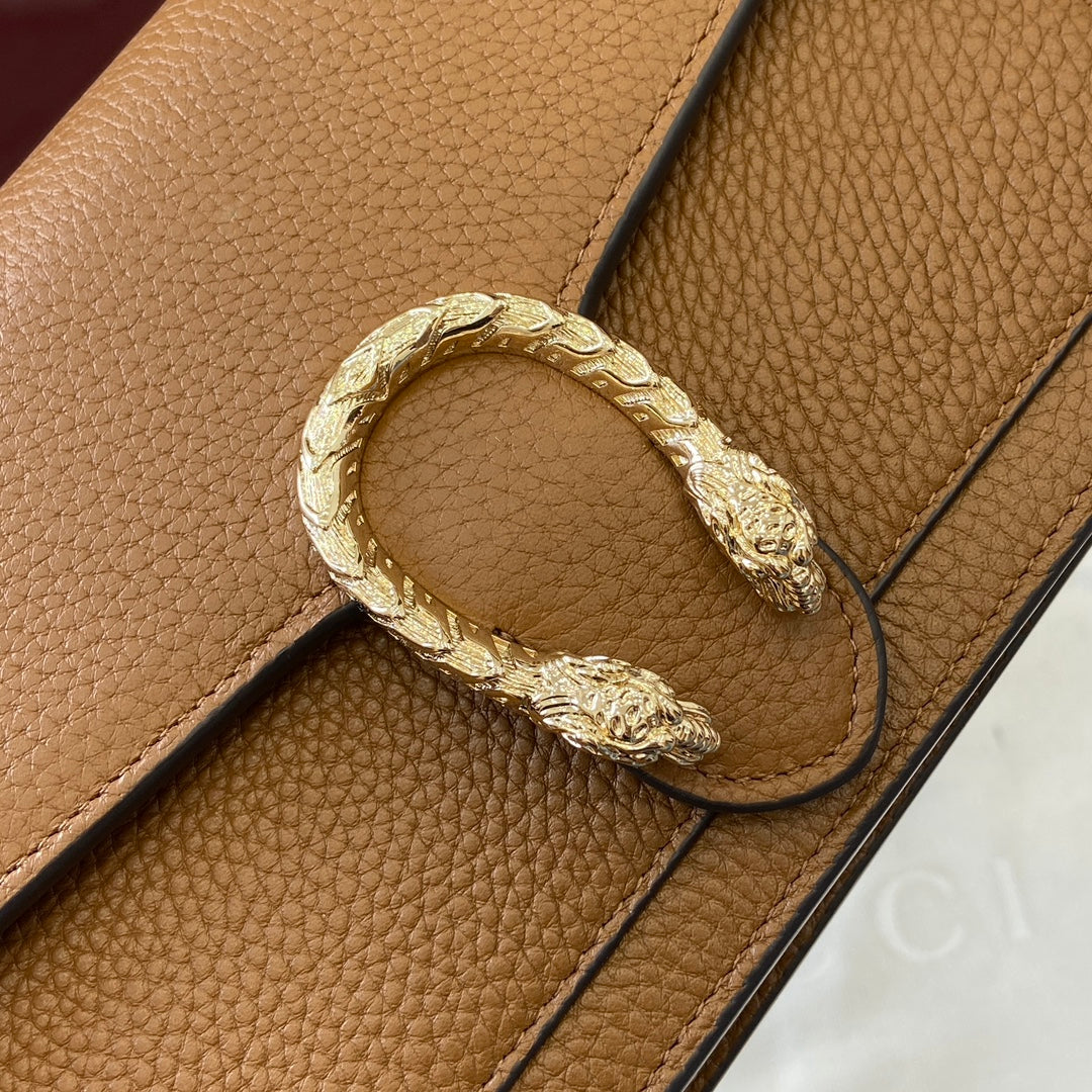 GG Dionysus Chain bag 20cm Brown Grained Leather mysite