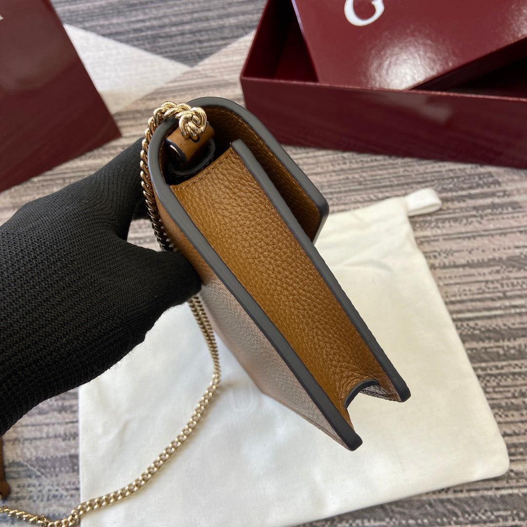 GG Dionysus Chain bag 20cm Brown Grained Leather mysite