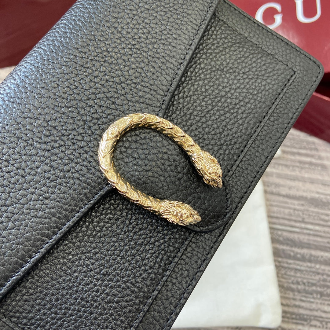 GG Dionysus Chain bag 20cm Black Grained Leather 339611 mysite