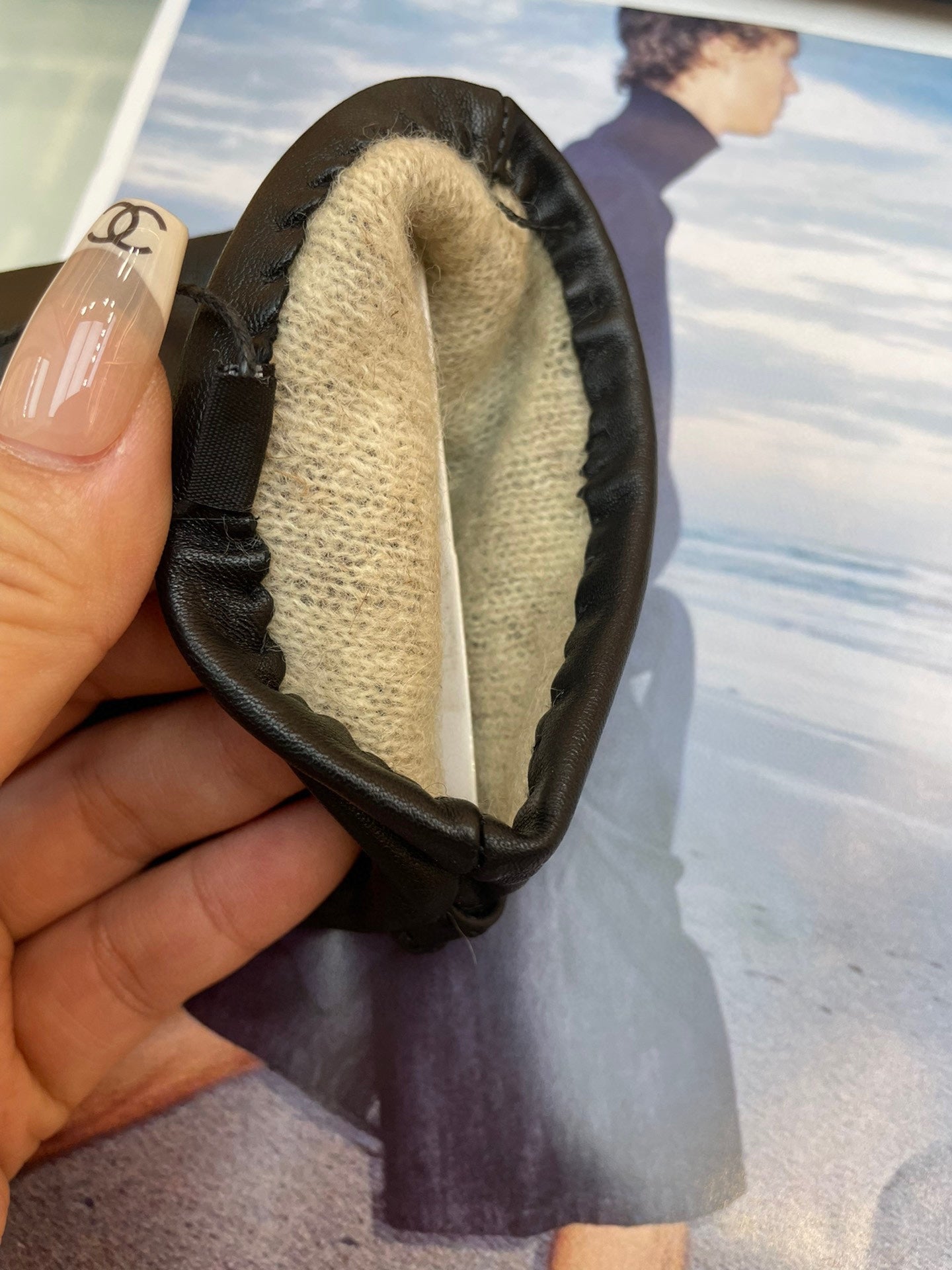 EUROPEAN GLOVES IN BLACK LAMBSKIN WITH CASHMERE LINING 376727 mysite