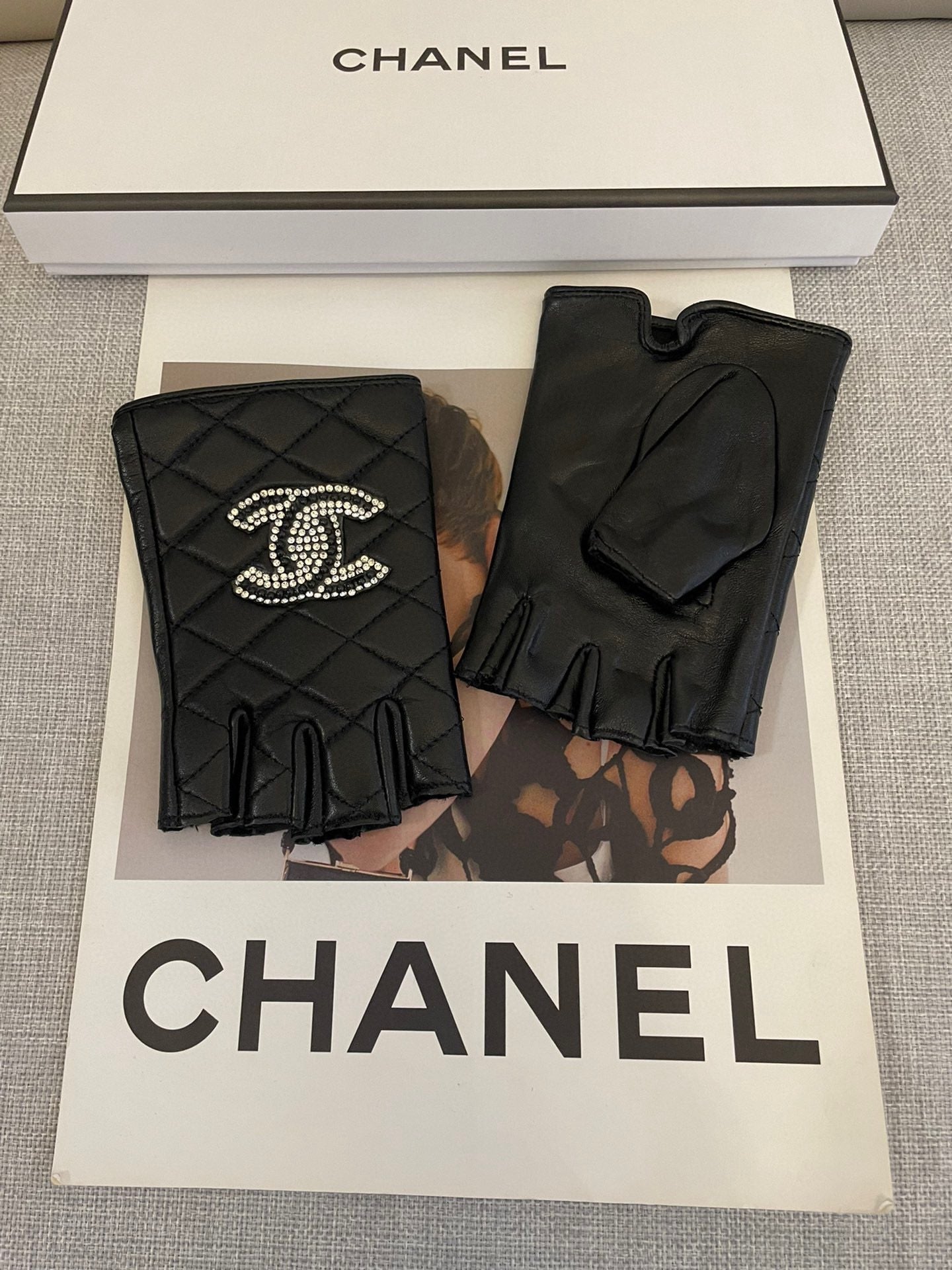FIGERLESS GLOVES IN BLACK SHEEPSKIN 463851 mysite