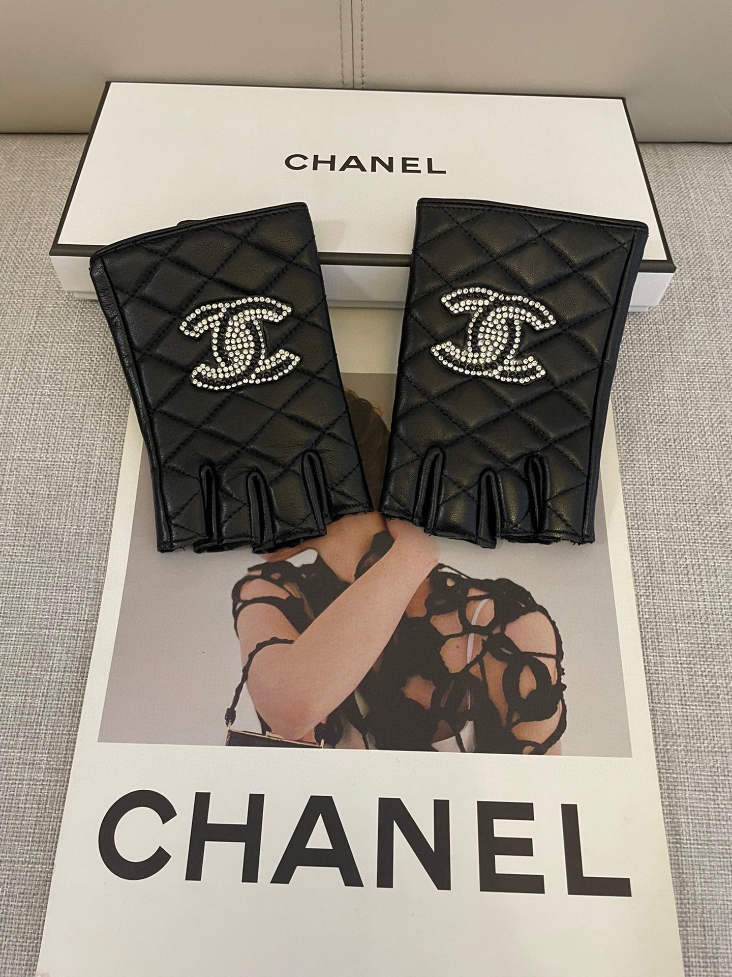 FIGERLESS GLOVES IN BLACK SHEEPSKIN 463851 mysite