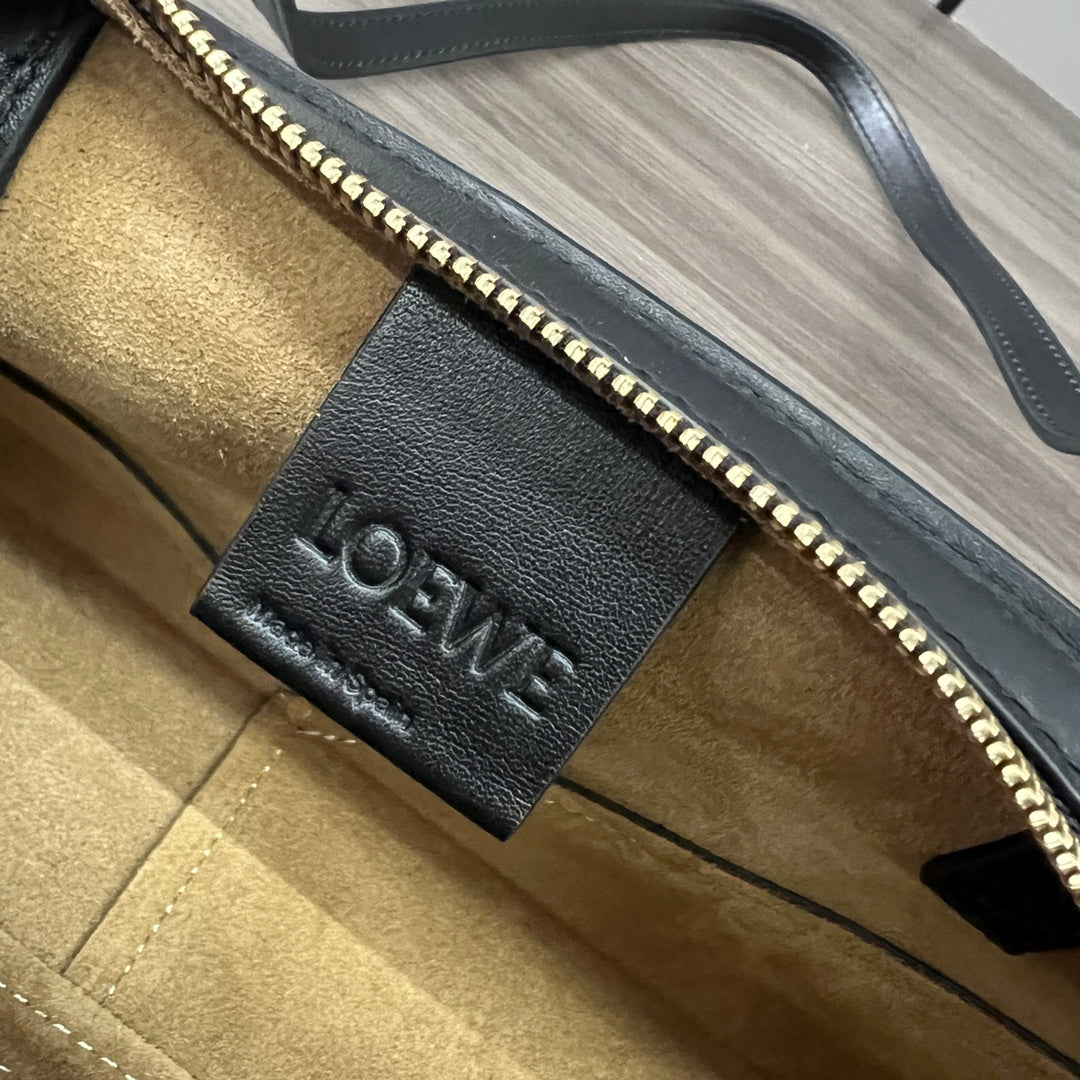 PUZZLE FOLD CROPPED 39 BAG IN BLACK SOLF GRAINED CALFSKIN mysite