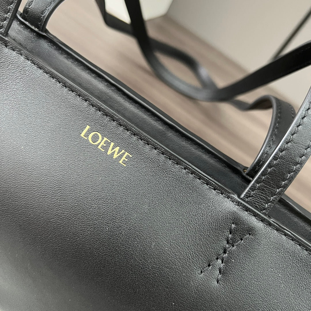 PUZZLE FOLD CROPPED 39 BAG IN BLACK SOLF GRAINED CALFSKIN mysite