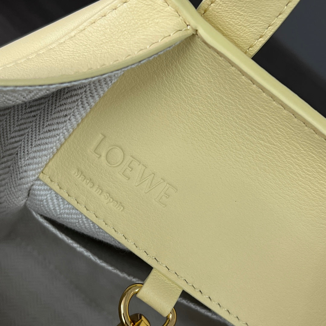 LOE MINI 20 HAMMOCK BAG IN LIGHT YELLOW CALFSKIN mysite