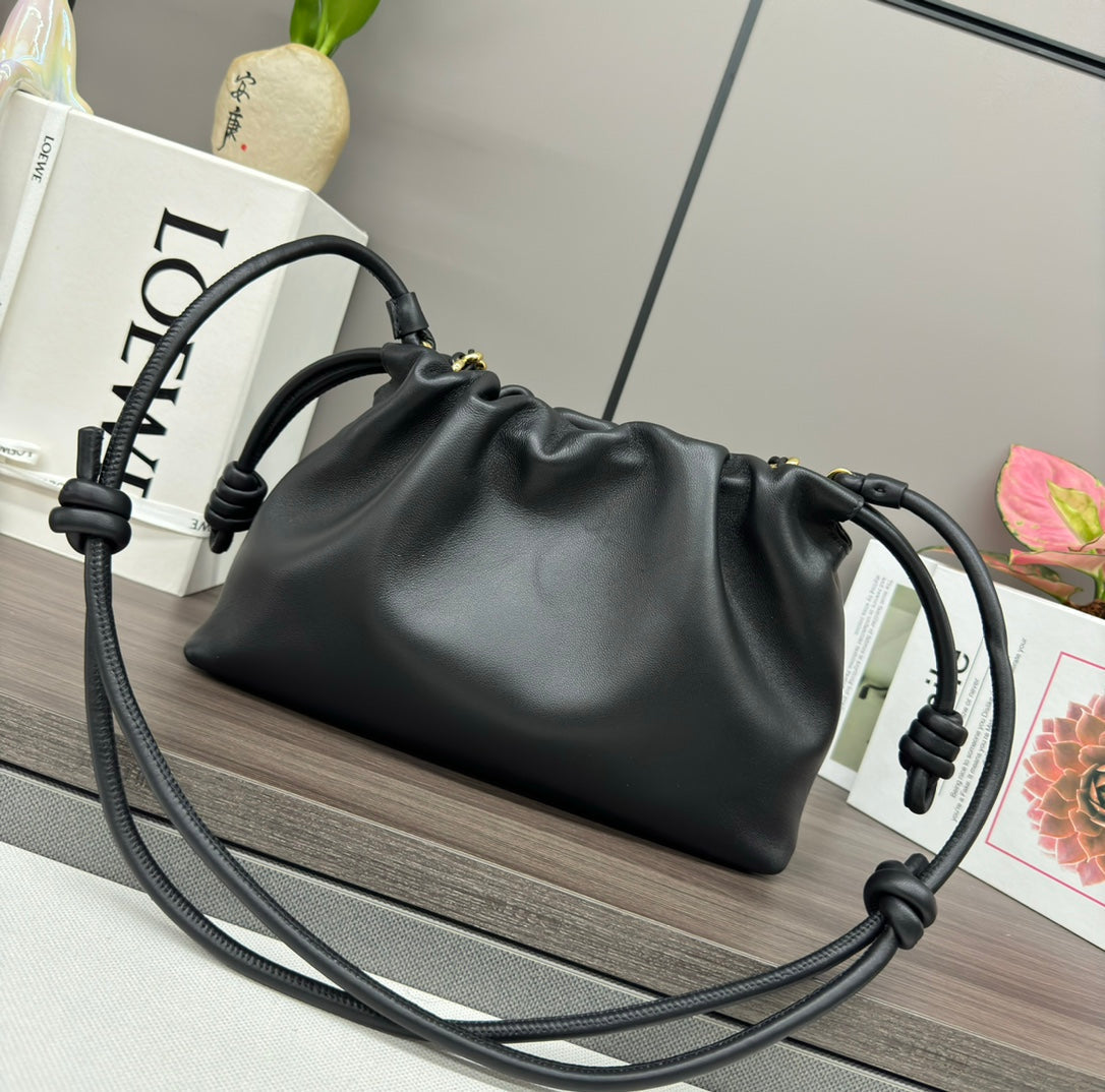 Loewe Flamenco Purse 30 Black Lambskin Ghw mysite