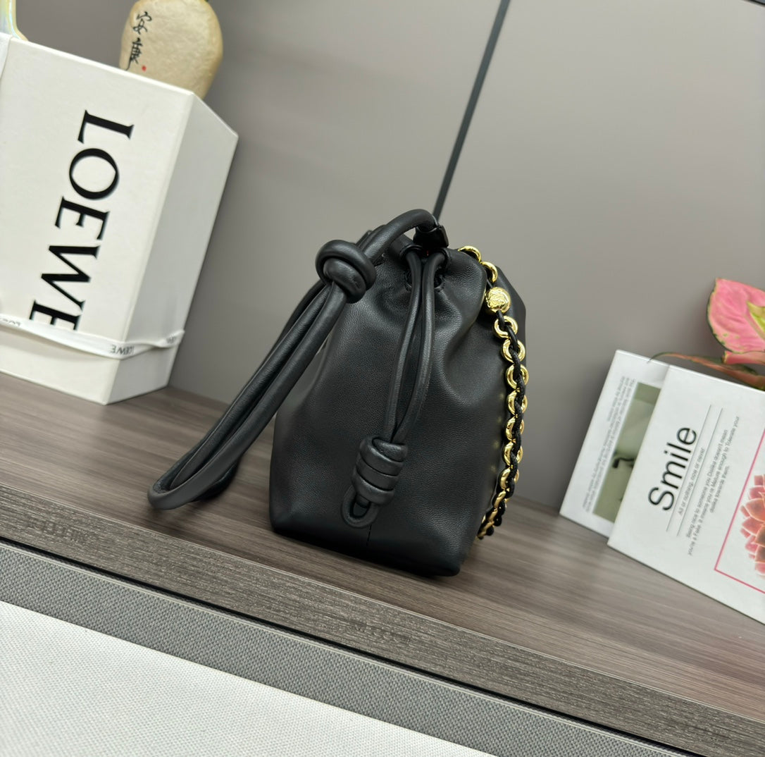 Loewe Flamenco Purse 30 Black Lambskin Ghw mysite