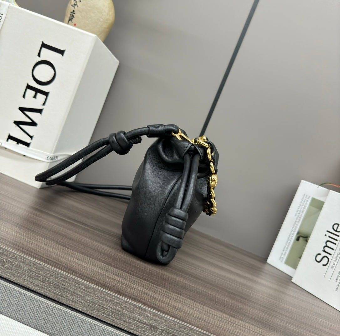 Loewe Flamenco Purse 23 Black Lambskin Ghw mysite
