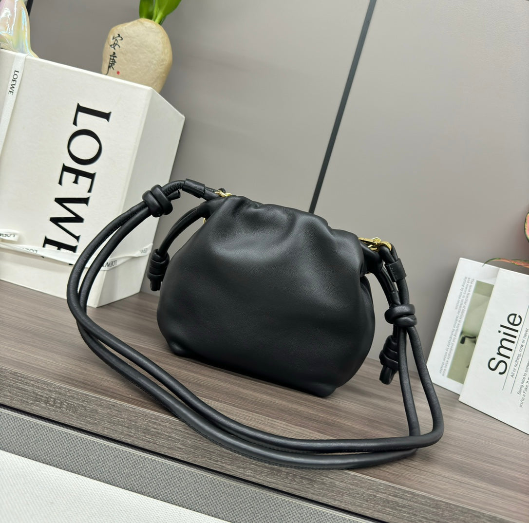 Loewe Flamenco Purse 23 Black Lambskin Ghw mysite