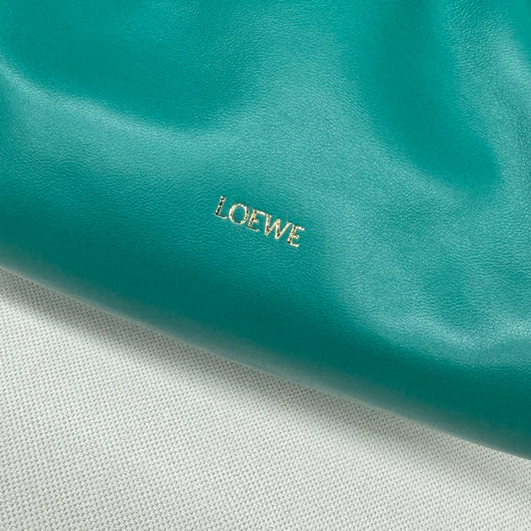 Loewe Flamenco Purse 30 Turquoise Blue Lambskin Ghw mysite