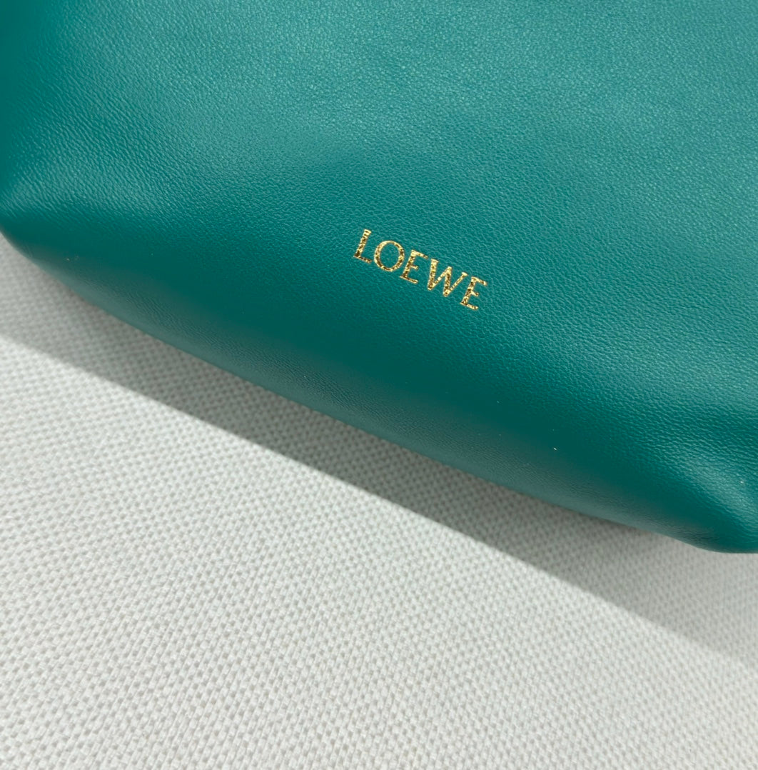 Loewe Flamenco Purse 23 Turquoise Blue Lambskin Ghw mysite