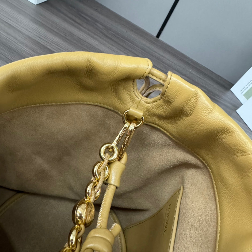 Loewe Flamenco Purse Bucket 32 Gold Lambskin Ghw mysite