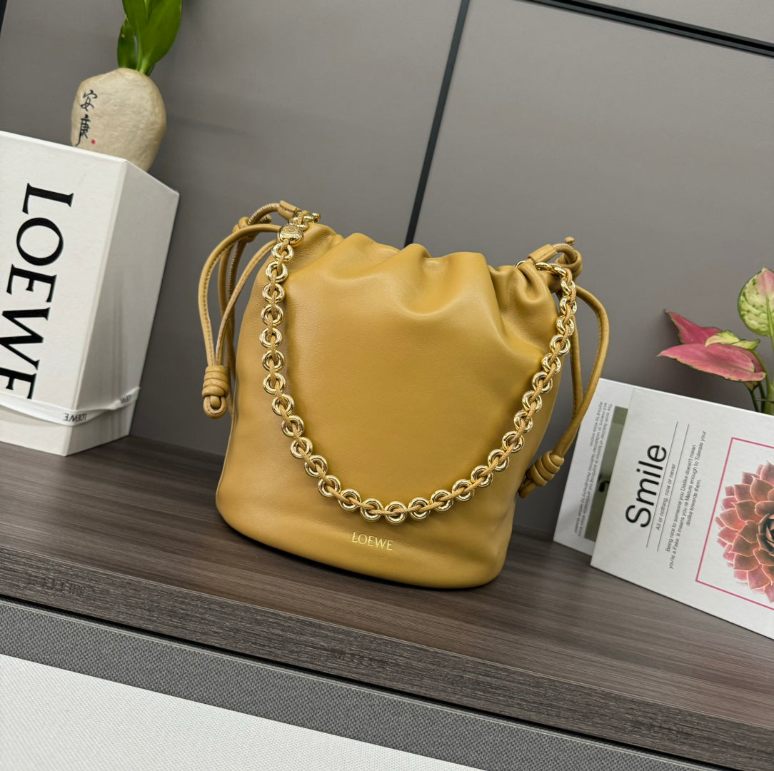 Loewe Flamenco Purse Bucket 32 Gold Lambskin Ghw mysite