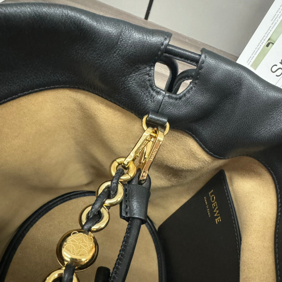 Loewe Flamenco Purse Bucket 32 Black Lambskin Ghw mysite