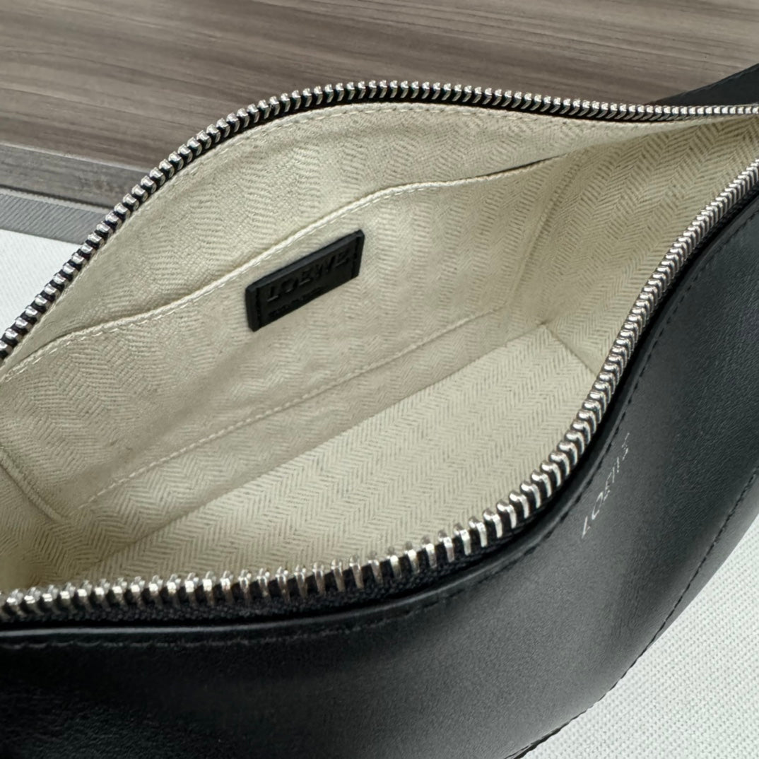 PUZZLE FOLD WASH 22 BAG IN BLACK SHINY CALFSKIN mysite