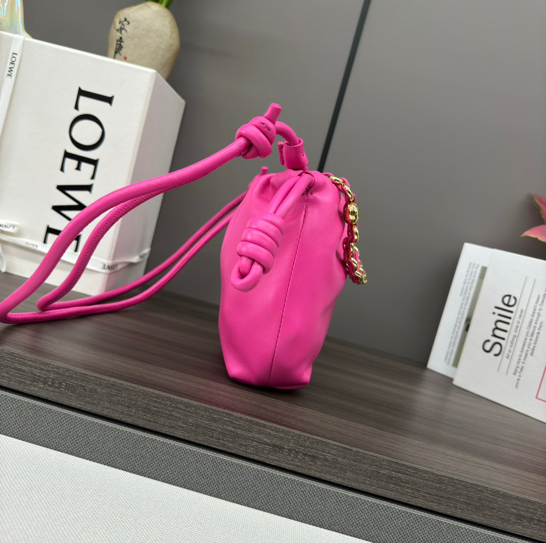 Loewe Flamenco Purse 23 Pink Lambskin Ghw mysite