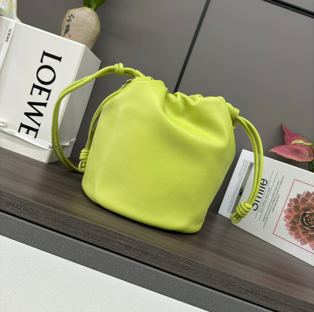 Loewe Flamenco Purse Bucket 32 Lime Lambskin Ghw mysite