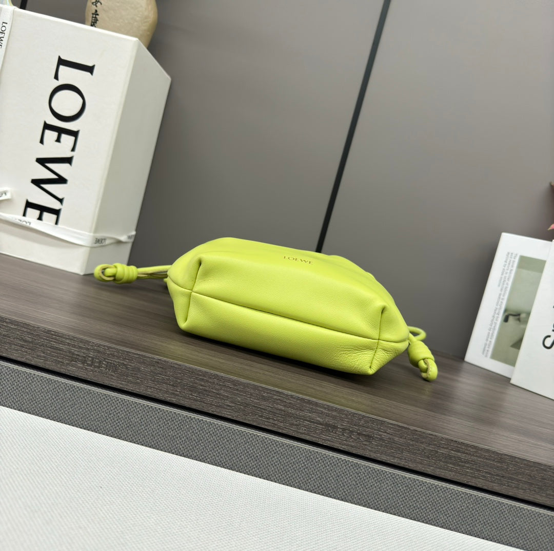 Loewe Flamenco Purse 23 Lime Lambskin Ghw mysite